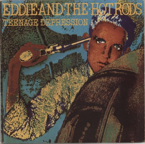 Eddie And The Hot Rods Teenage Depression - EX + Poster UK vinyl